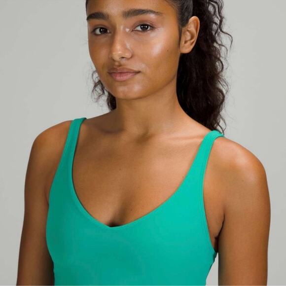Lululemon Align Tank Athletic Top Workout Activewear Maldives Green Size 12 - Picture 6 of 6